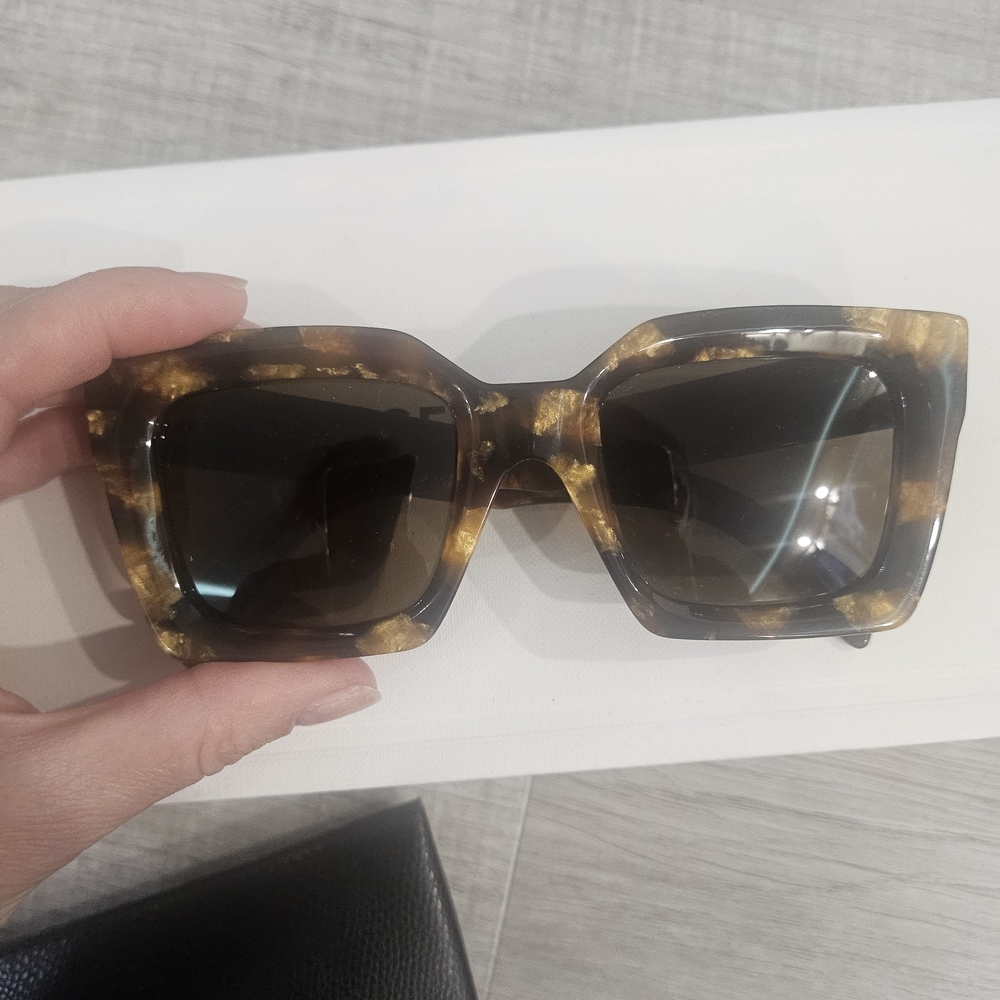 Celine Brown Oversized Square Sunglasses